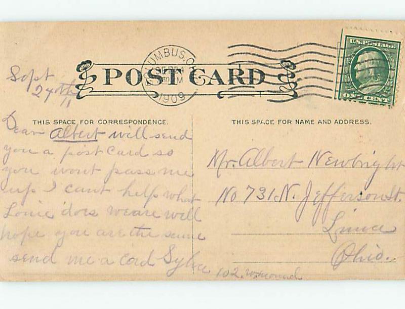 Pre-Linen risque signed CARMICHAEL - BALD MAN WANTS BEAUTIFUL SECRETARY HJ3068