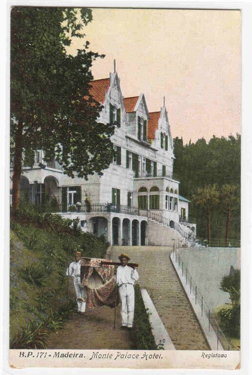 Monte Palace Hotel Madeira Portugal 1910c postcard