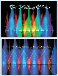 2 Postcards NORTH FORT MYERS, FL ~ Waltzing Waters SHELL FACTORY 4x6 ~ 2000