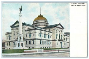 c1910 Court House Building South Bend Indiana IN Antique Unposted Postcard