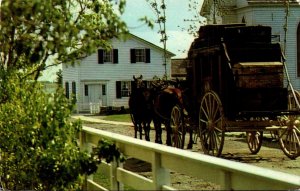 Canada Ontario Morrisburg Upper Canada Village Stage Coach At Pastor's H...