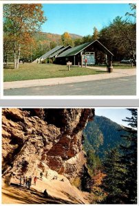 2~4X6 Postcards TN, Tennessee CADES COVE CAMPGROUND & ALUM BLUFF CAVES~Hikers