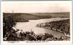 RPPC  SYDNEY, N.S.W.  Australia   MIDDLE HARBOUR near Mosman Postcard