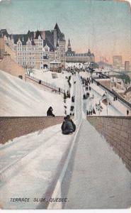 Winter Sports Terrace Slide Quebec Canada 1908