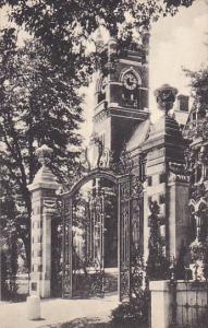 College Hall and Grecourt Gates Smith College Northampton Massachusetts Alber...