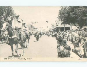 Unused 1940's PARADE ON HORSES Dalhart Texas TX E8686