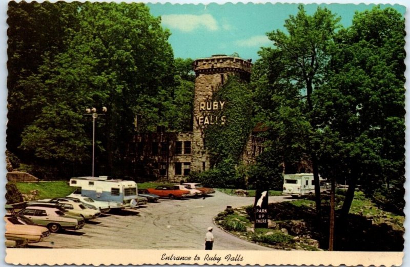 M-110818 Entrance to Ruby Falls Cavern Castle Lookout Mountain Tennessee