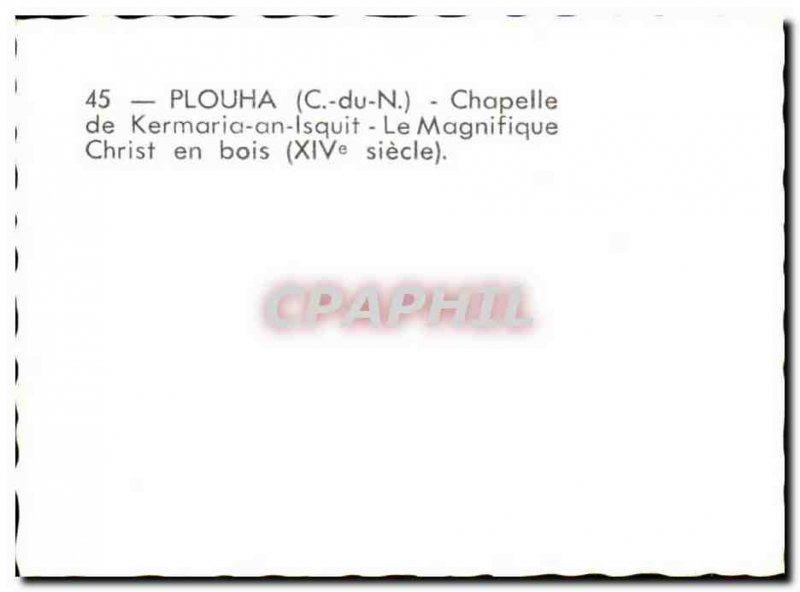 Postcard Modern Plouha Kermaria Chapel Year Isquit Le Magnifique