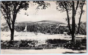 LAKEVILLE, Connecticut  CT   View from WAKE ROBIN INN     Postcard