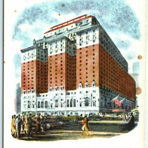 c1950s Hotel Roosevelt, New York City Advertising Postcard Manhattan Hilton A23