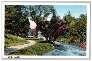 c1920 River Lake Dirt Road Grove Lee Massachusetts MA Unposted Vintage Postcard