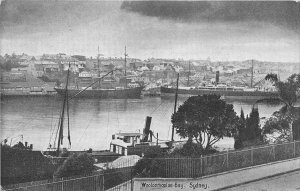 br104532 wooloomooloo bay  sidney real photo australia