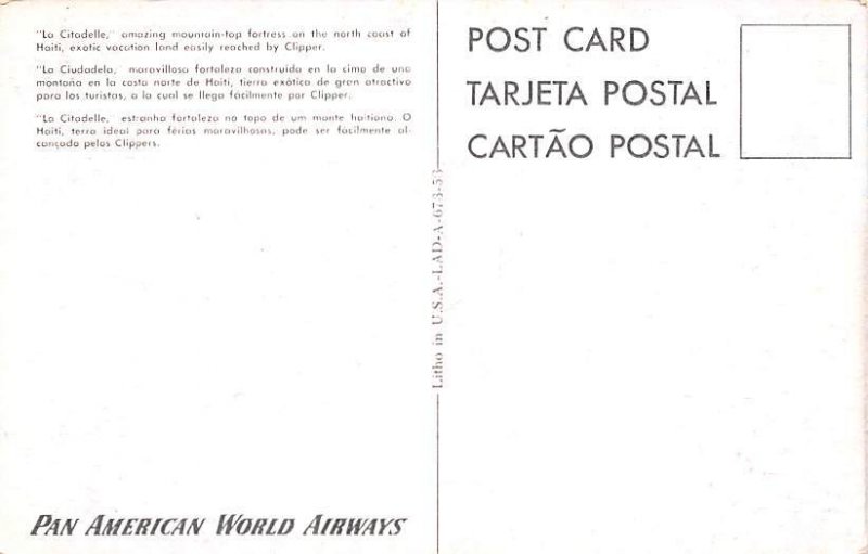 La Citadelle Mexico Tarjeta Postal Unused 