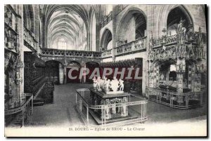 Postcard Old Brou Church Choir