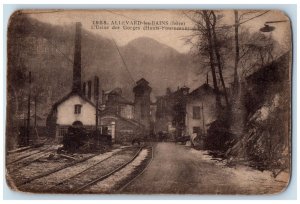 c1910 Allevard-les-Bains Isere L'Usine Des Gorges Hauts-Fourneaux Postcard