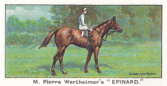 Epinard Winners On The Turf 1923 Stewards Cup Horse Racing Cigarette Card