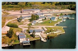 Kenora Ontario Canada Postcard Harbor View Motel c1950's Unposted Vintage