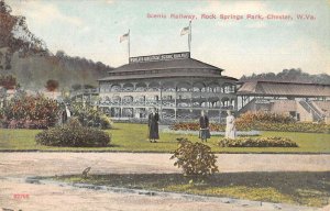 Chester West Virginia Rock Springs Park Scenic Railway Vintage Postcard AA29743