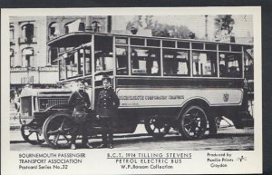 Dorset Postcard - Bournemouth - B.C.T 1914 Tilling Stevens Petrol Bus BT137