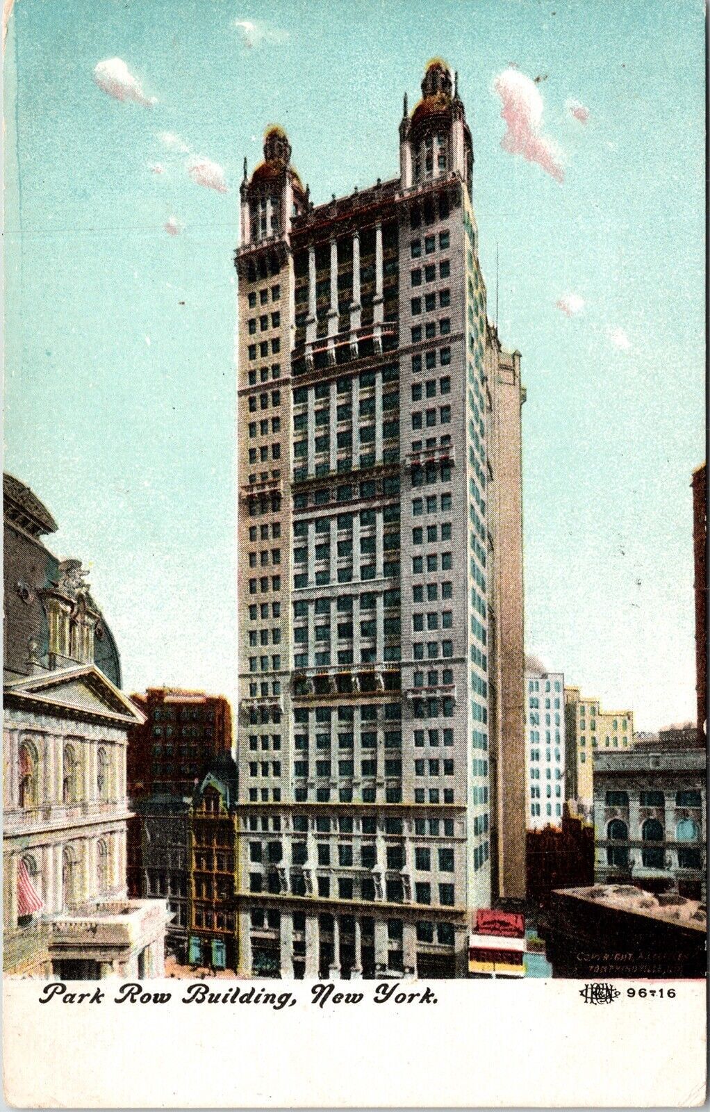 Park Row Building Exterior New York City New York Downtown Skyline DB ...