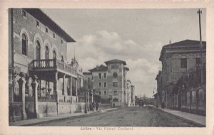 Udine Via Giosne Carducci Italy Old Postcard