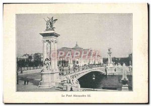 Old Postcard Pont Alexandre III Paris