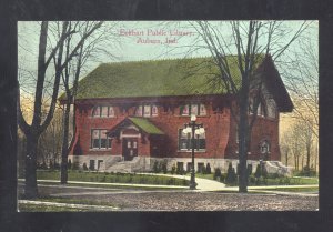 AUBURN INDIANA ELKHART PUBLIC LIBRARY BUILDING VINTAGE POSTCARD 1914