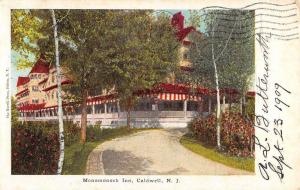 Caldwell New Jersey Monomonock Inn Street View Antique Postcard K62633