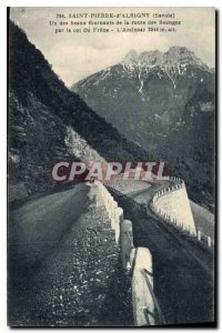 Postcard Old Saint Pierre d'Albigny Savoie A fine turning of the road Beauges...