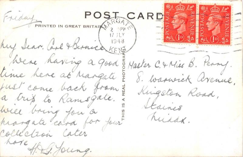 RAMSGATE KENT UK~MULTI IMAGE PHOTO POSTCARD 1940s