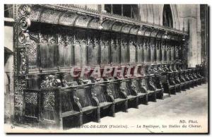 CPA St Pol de Leon Finistere La Basilique