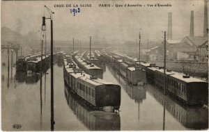 CPA Inondations PARIS 1910 Gare d'Austerlitz vue d'ensemble (970875)