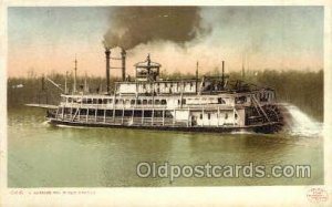 A Mississippi River Packet Ferry Boats, Ship Unused 