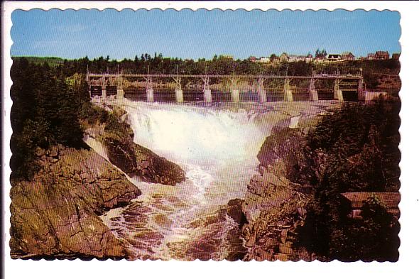Power Dam and Falls, Grand Falls, New Brunswick, Photo Michaud