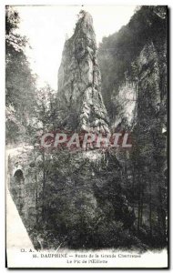 Old Postcard The Dauphine Route Grande Chartreuse Peak L poppy