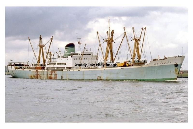 mc4240 - Nigerian Cargo Ship - Ahmadu Bello , built 1963 - photograph 6x4