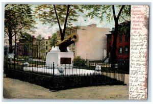 1905 Cannon Captureit Military Park Newark New Jersey NJ Antique Postcard 