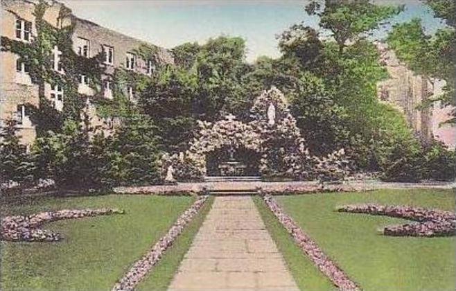 Michigan Orchard Lake Grotto S S Cyril and Methodius Seminary Handcolored Alb...