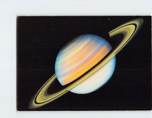 Postcard Photograph of Saturn taken by Voyager