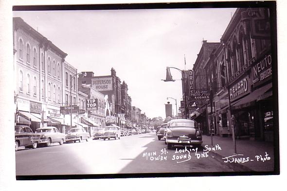 Main St, Owen Sound, Ontario, Tip Top Tailors, Paterson House, Theatre