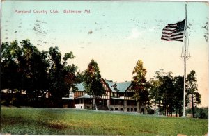 Baltimore Maryland Country Club c1910 Vintage Postcard R25
