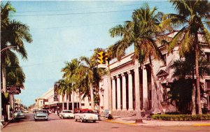 First Street Cars Post Office Royal Palms Fort Myers Florida postcard
