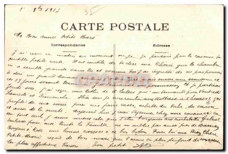 Old Postcard Combourg Le Chateau (Park side)