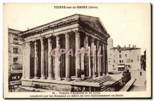 Old Postcard On the Rhone Vienna Temple of Augustus and Livia