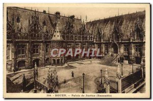 Old Postcard Rouen Courthouse