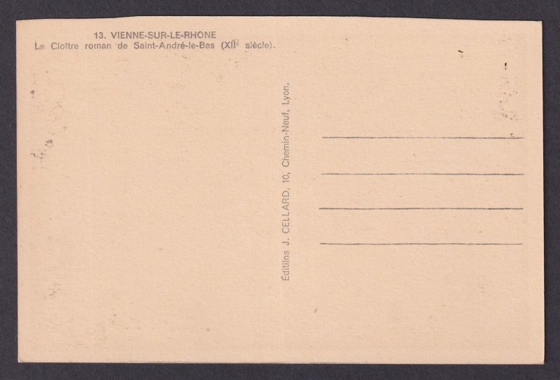 FRANCE, RPPC Postcard, Vienne, Abbaye de Saint-André-le-Bas