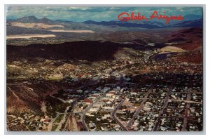 Postcard AZ Globe Arizona The Copper State Aerial View 