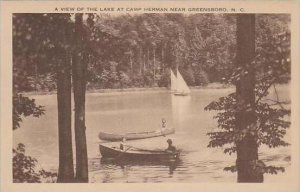 North Carolina Greensboro A View Of The Lake At Camp Herman Near Greensboro A...