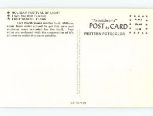 Unused Pre-1980 PANORAMIC VIEW Fort Worth Texas TX hp3404