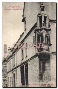 Old Postcard Troyes Aube Turret Hotel Marisy